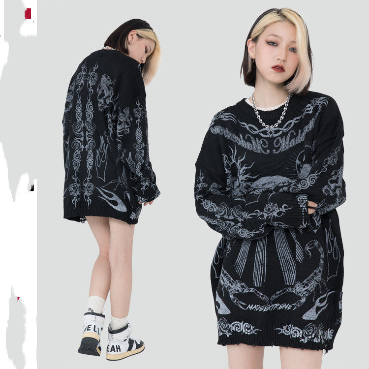 Autumn And Winter New Men's Sweaters Do Old Skull