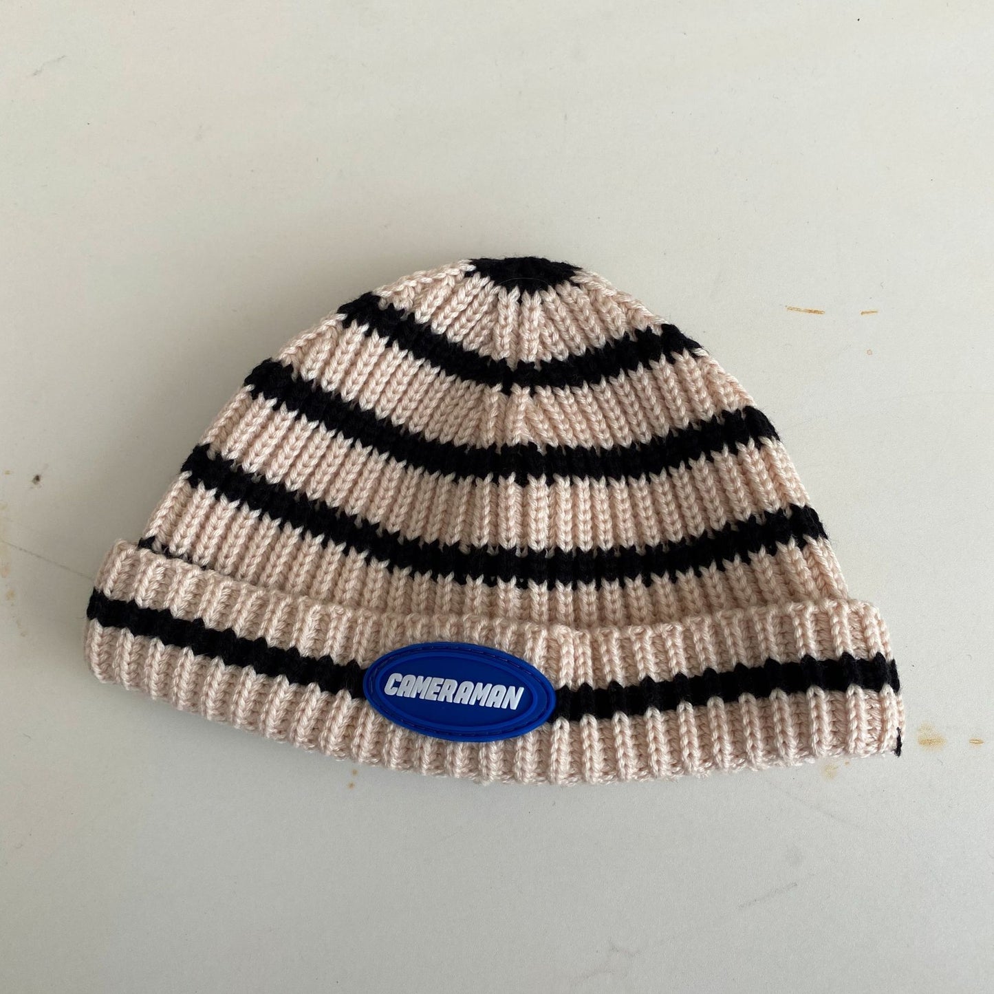 Women's Retro Fashion Versatile Striped Knit Hat