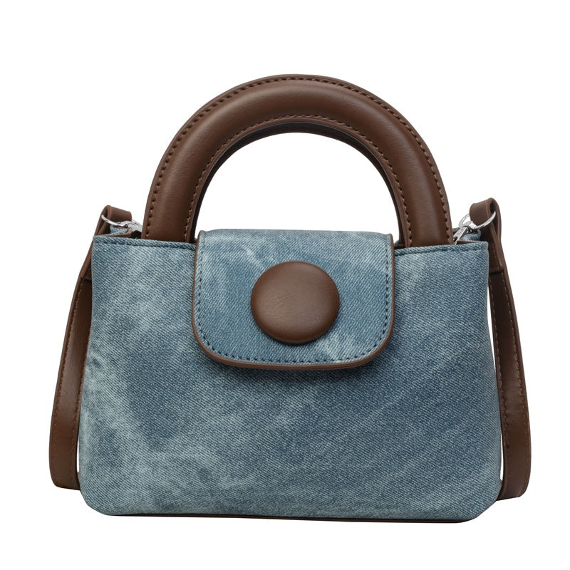 Cute And Compact Contrast Color City Simple Bag Female