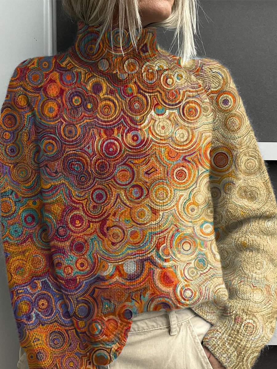 Printing Casual Cloak Coat Cardigan Sweater  Abstract