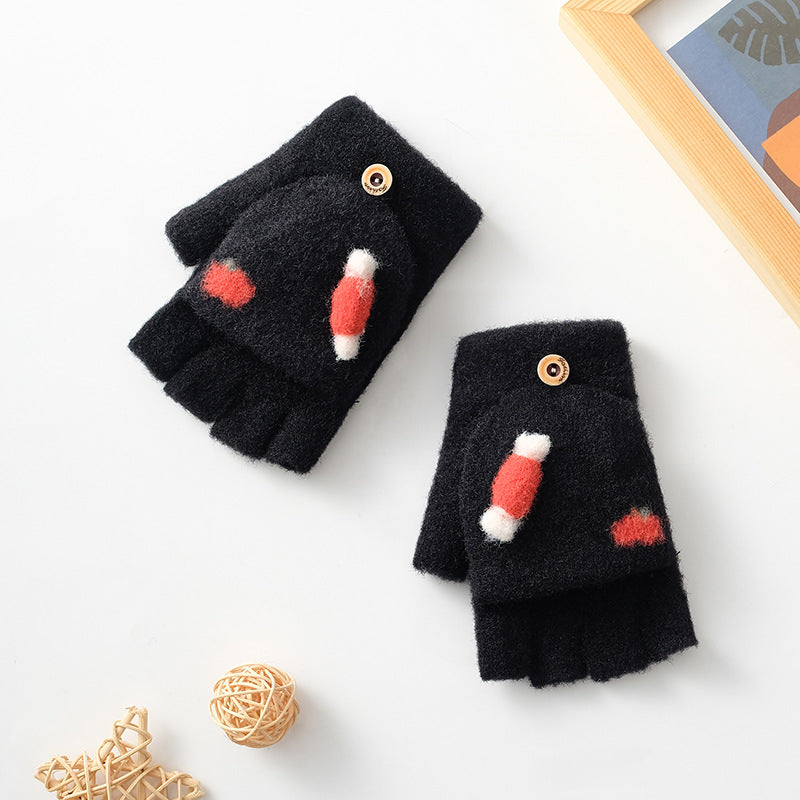 Winter Korean New Style Baby Clamshell Gloves