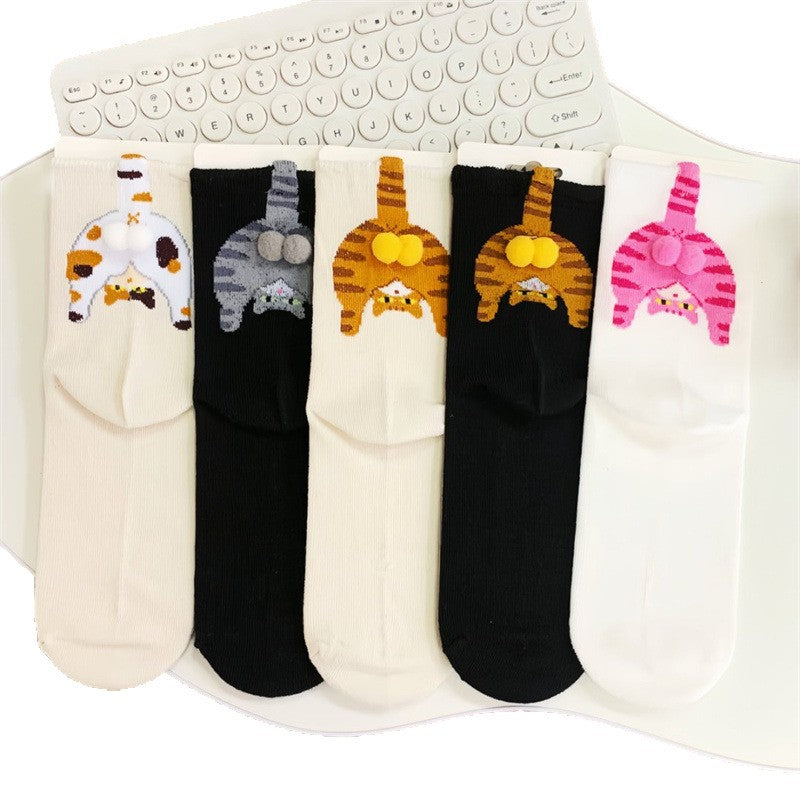 Fashion Cartoon Cat Japanese Ins All-match