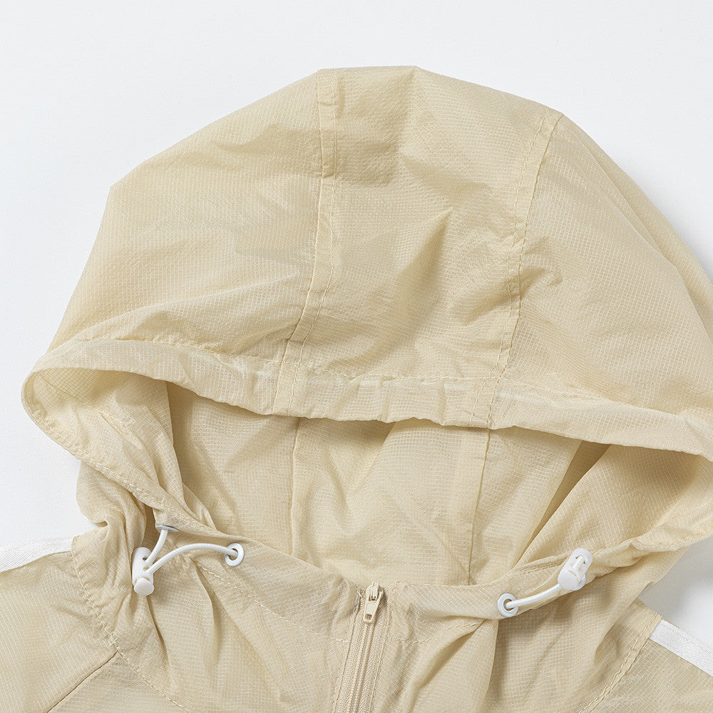 Men's Long-sleeved Loose Half-zip Hooded Jacket
