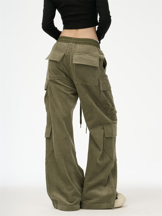 American Street Corduroy Multi-pocket Cargo Pants