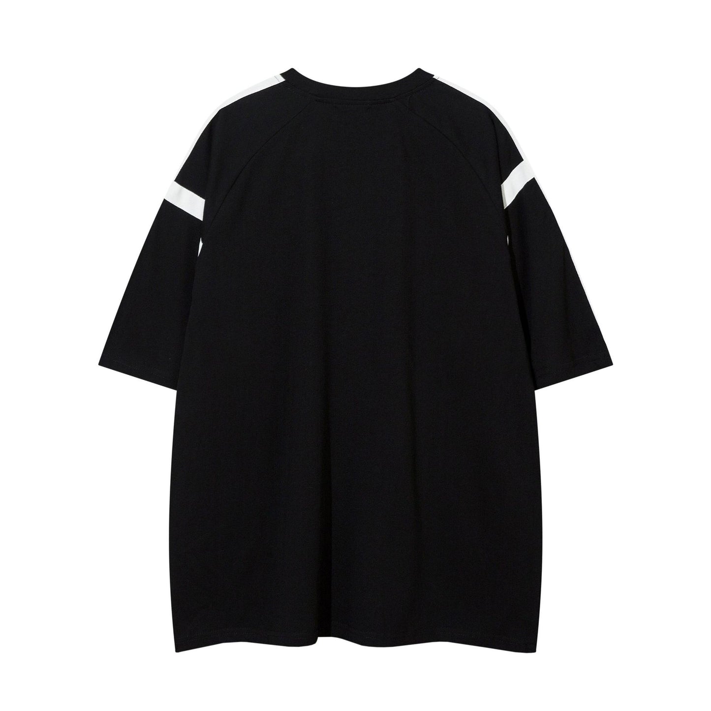 Letter Badge Printed Short-sleeved T-shirt Loose Half-sleeve Top