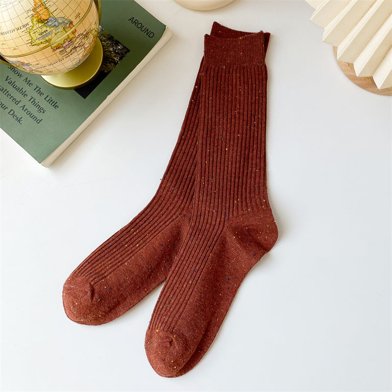 Women's Fashion Simple Breathable Sweat-absorbing Long Socks