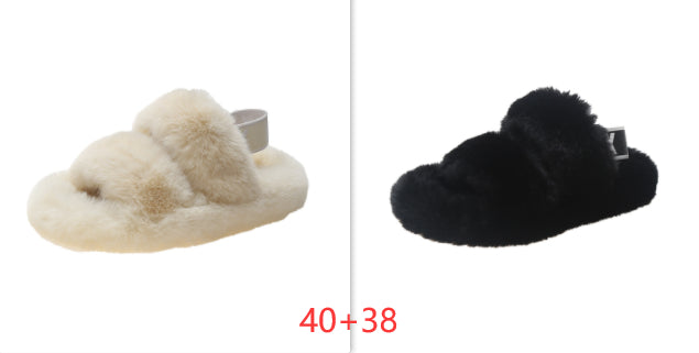 Zenda Vilde Hjemmesko i Pels til Kvinder