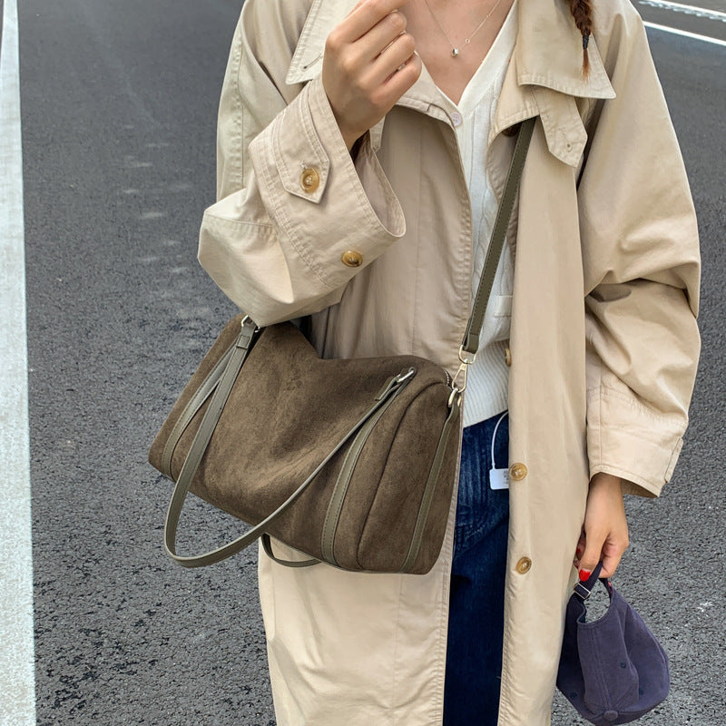Women's Suede Shoulder Large-capacity Crossbody Bag