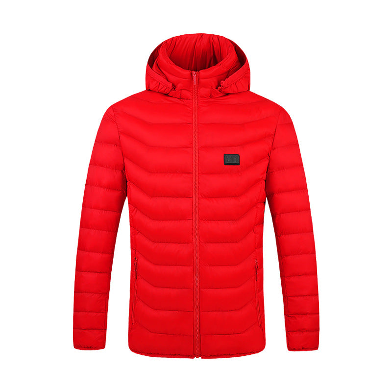 Double Control Nine District Hooded Long Sleeve Coat