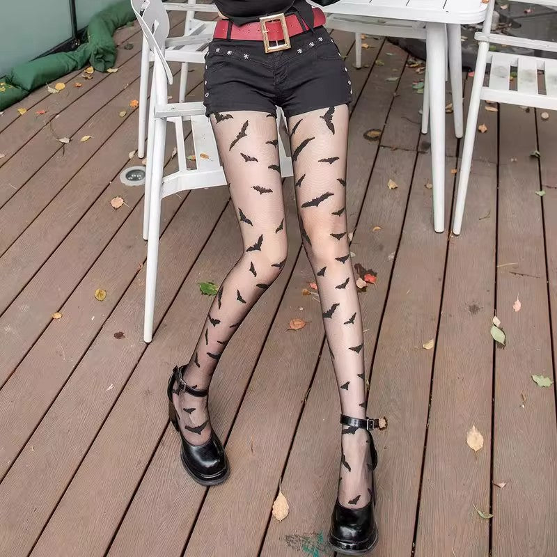 Thin Type Hot Girl Online Red Black Punk