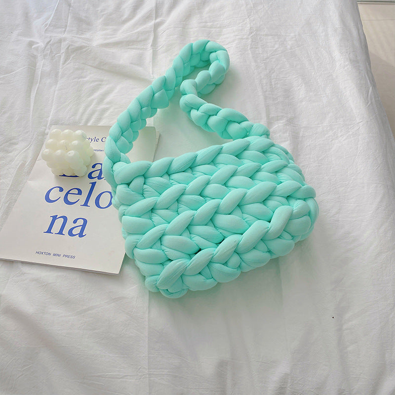 Icelandic Super Thick Wool Diy Hand Knitted Bag