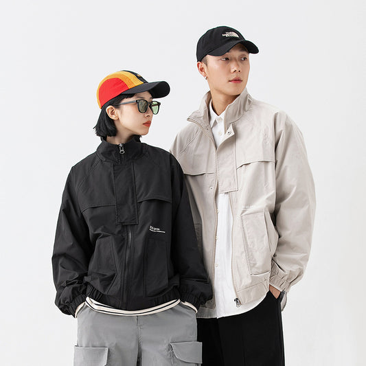 Men's Fashion Outdoor Casual Japanese Style Workwear Jacket
