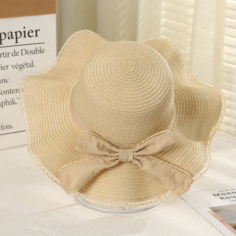 Korean Version Fashion Bowknot Big Brim Hat