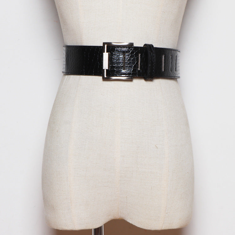 Leather Pin Buckle Imitation Leather PU Belt