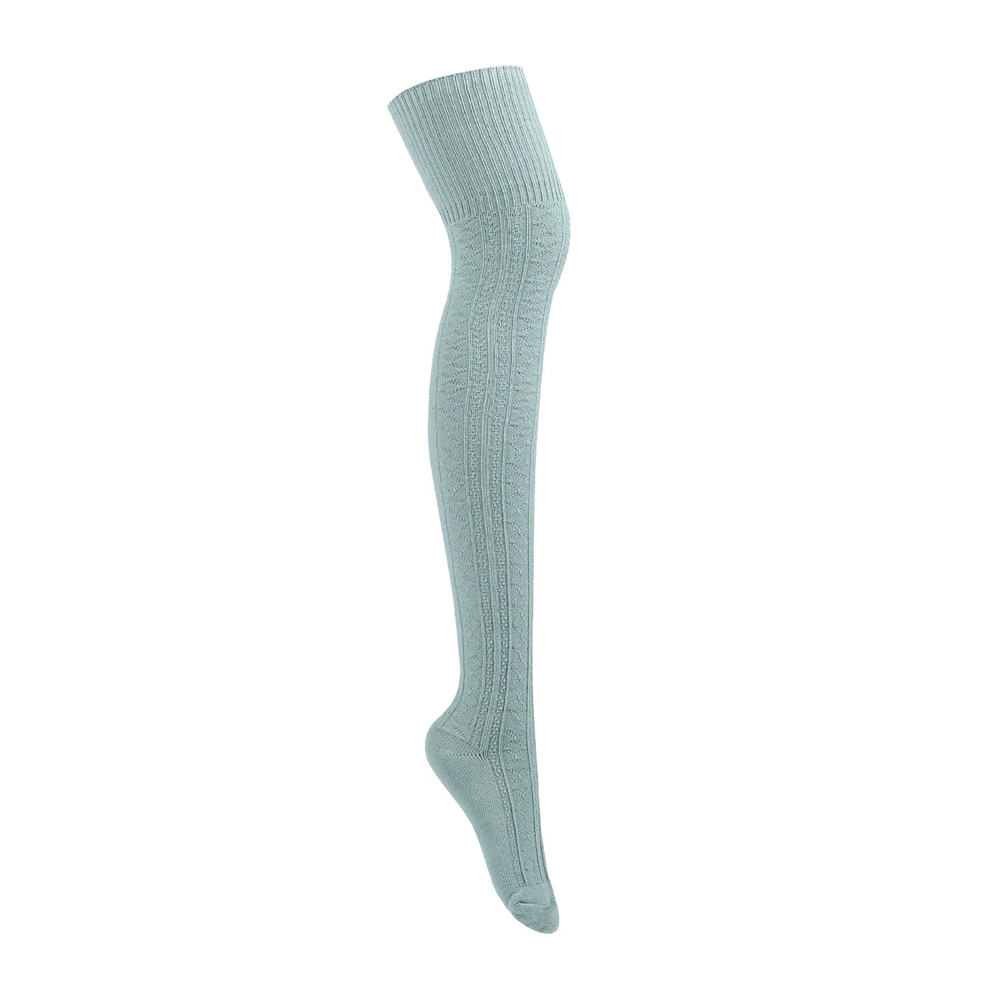 Fall Winter Japanese Long Twist Stockings Cotton Retro Student Thigh Socks