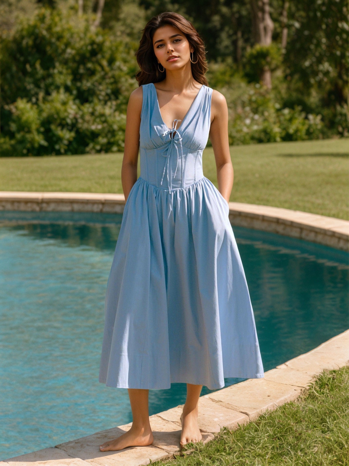 Fashionable Minimalist And Slim Fit Womens Dress