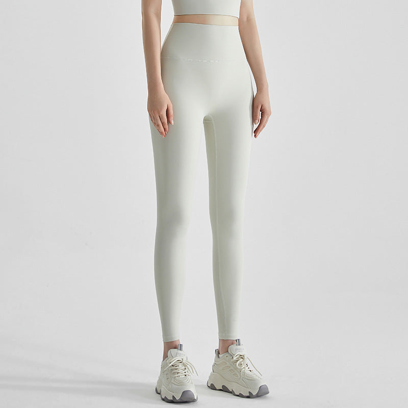 Women's High Waist Hip Lift Wear No Embarrassment Line Cropped Quick-drying Sports Tights