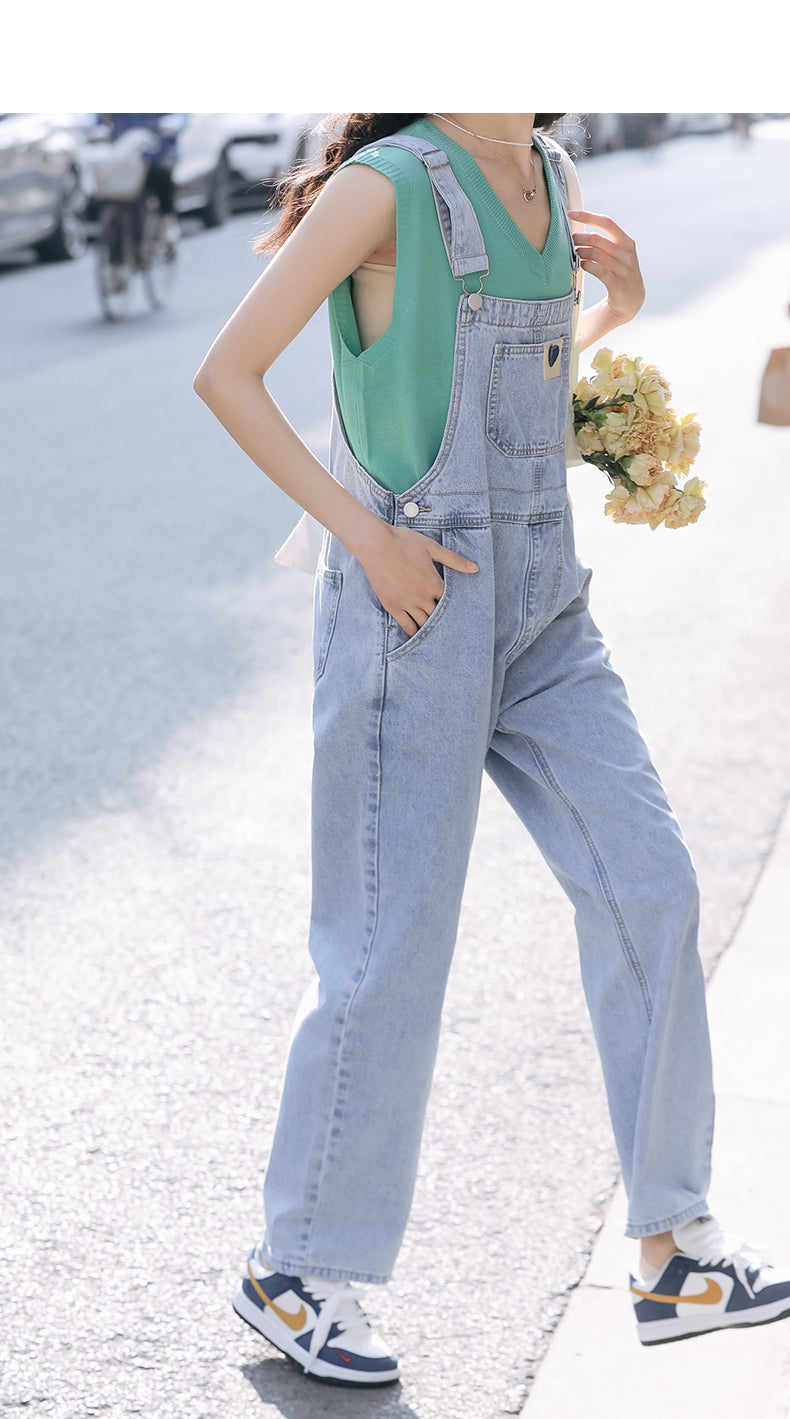 Summer Small Design Sense Niche Suspender Trousers