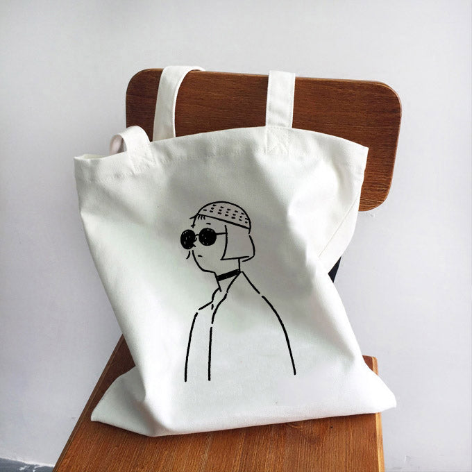 Girl Power Quotes Print Canvas Bag Shoulder
