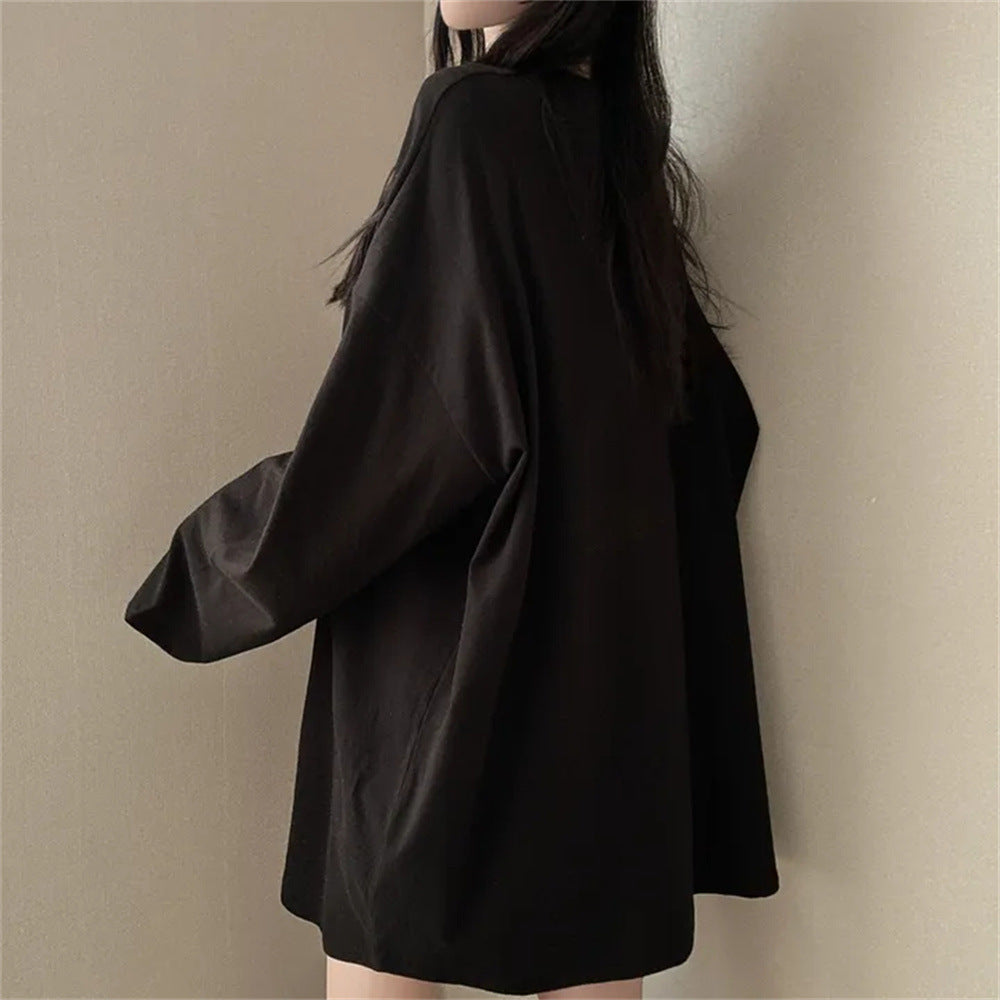 Design Sense Niche Chic Top Round Neck Mid-length
