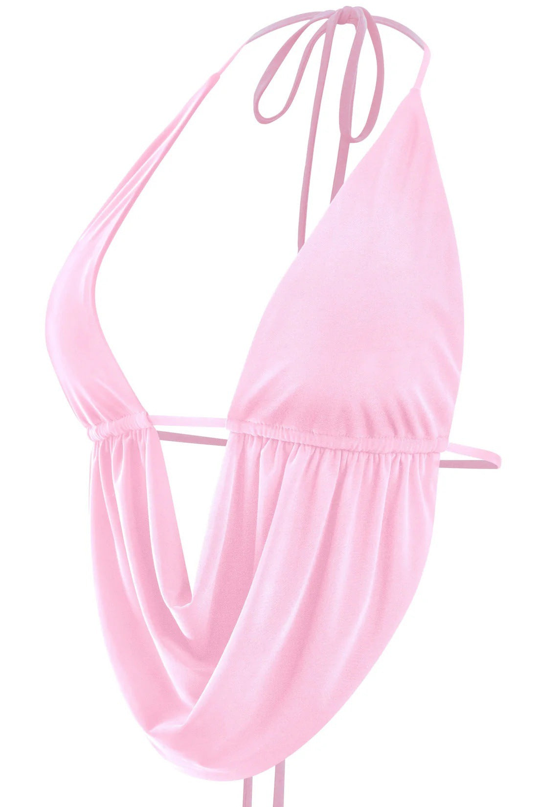 Women's Lace-up Vest Halter-style Backless Top
