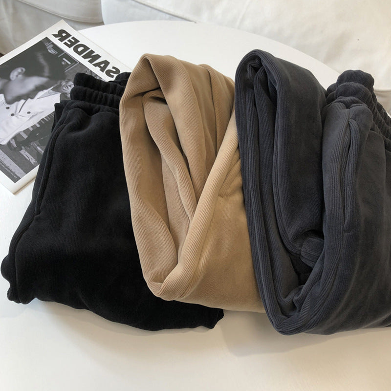 Women's Warm Plush Sports Casual Pants