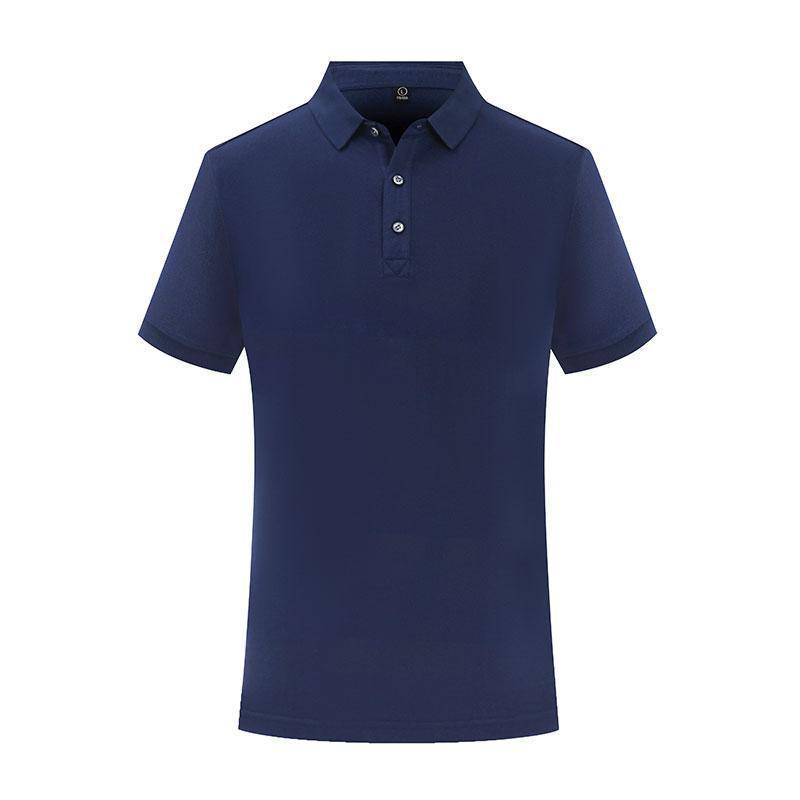 Solid Color Lapel Short Sleeve Polo Shirt