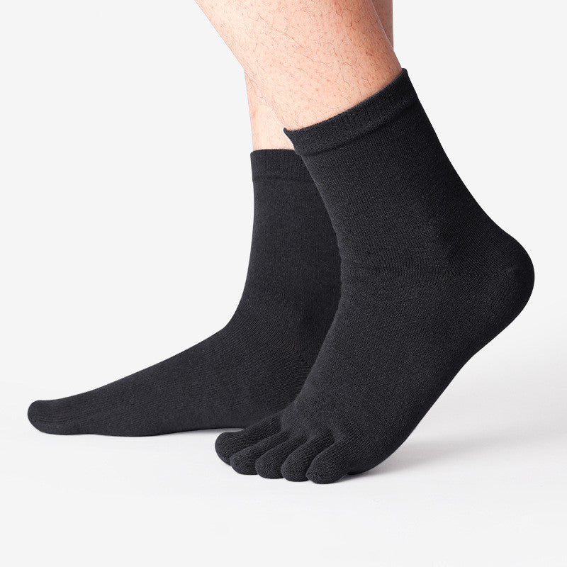 Pure Cotton Men's Thin Deodorant Short Toe Socks