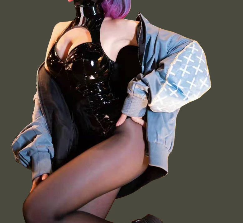 Latex Ammonia Three-dimensional Chest Bust Bodysuit