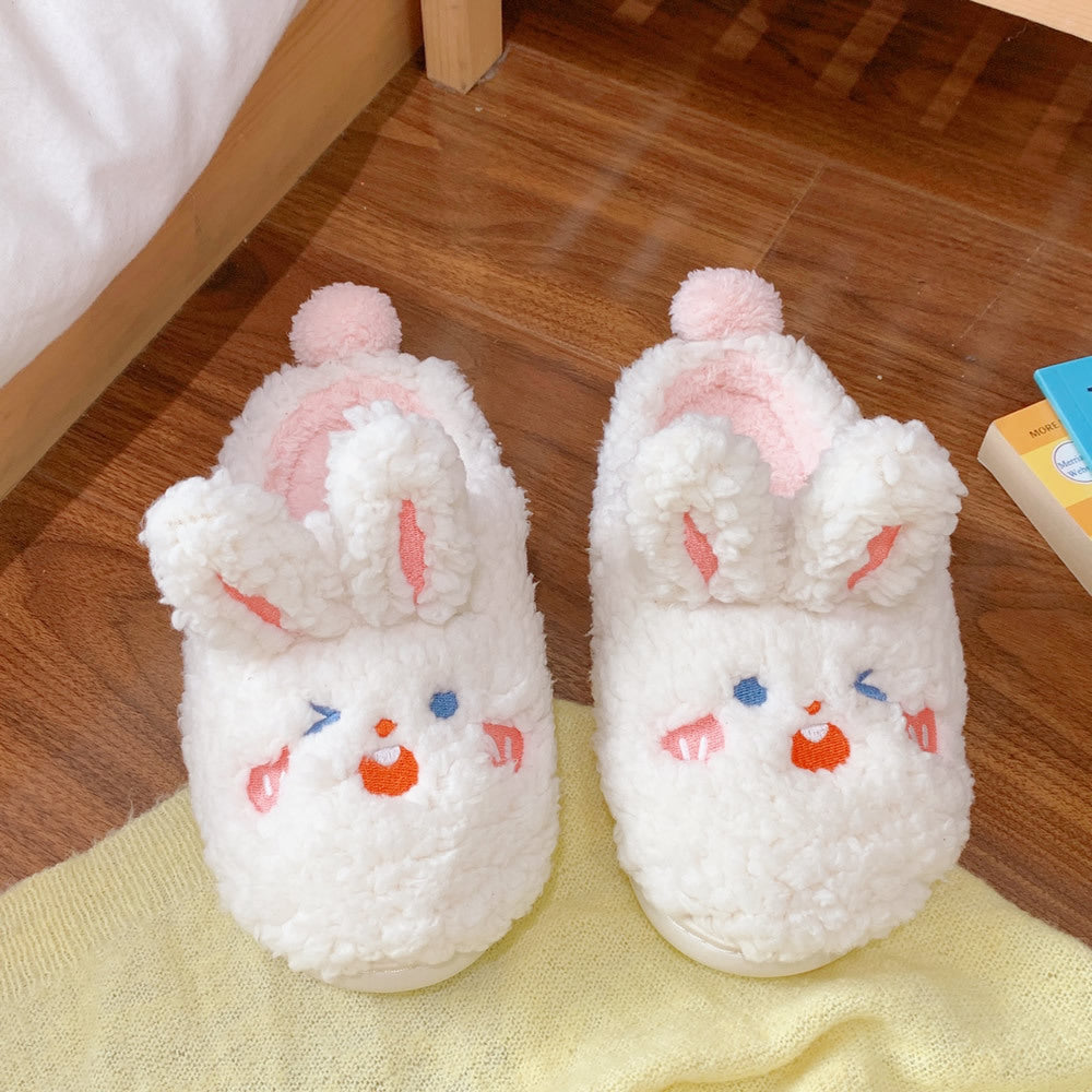 Drag Soft Cute Rui Rui Rabbit Cartoon Couple Cotton Shoes
