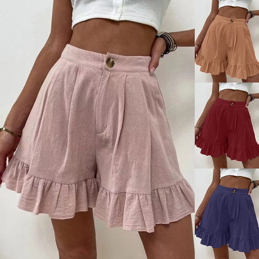 New European And American Women's High Waist Shorts Women