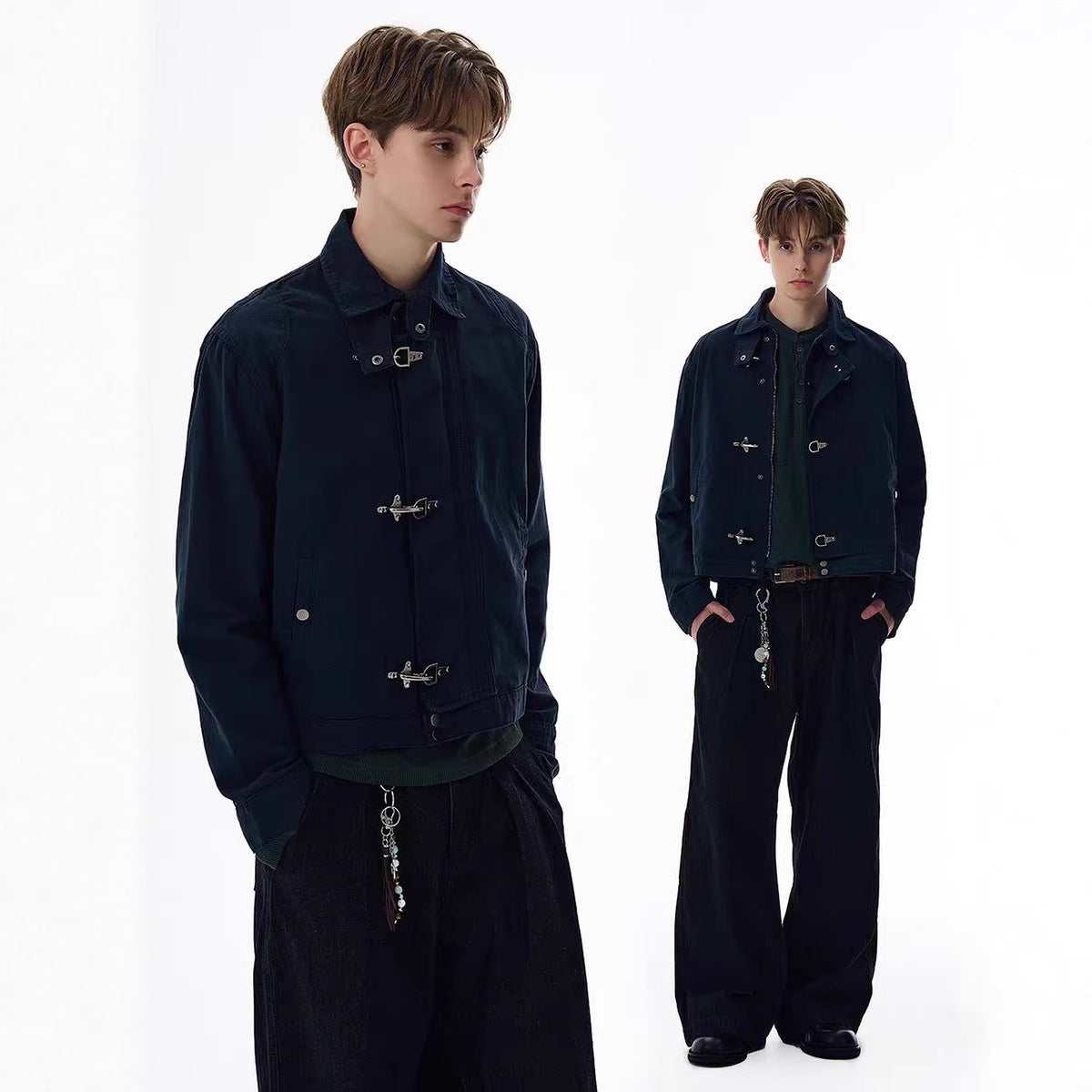 American Retro Jacket Short Wide Version Versatile Autumn Coat