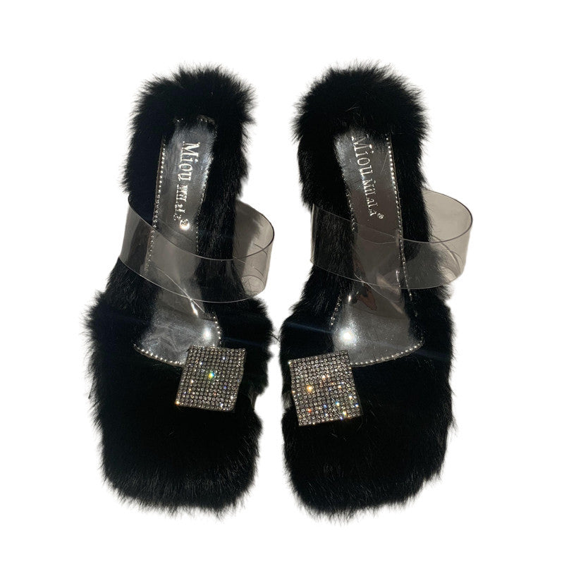 Beach Vacation With Crystal Stiletto Heels And