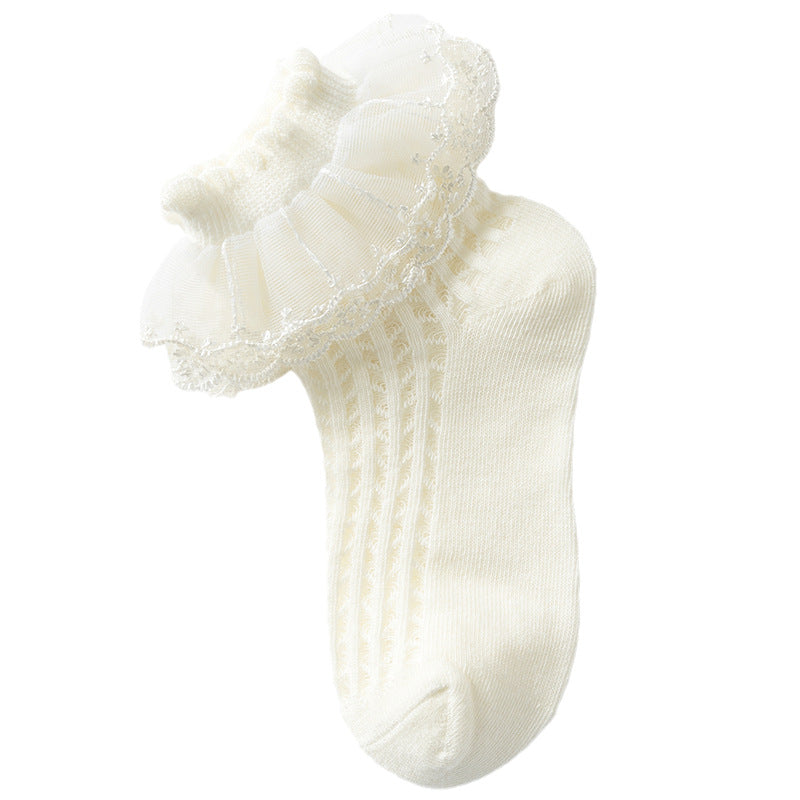 Lace Girls' Summer Thin Socks