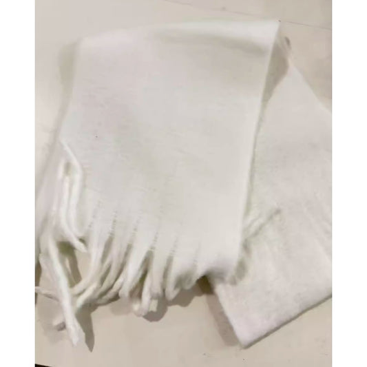 Winter Macaron Color Thickened Mohair Large Scarf