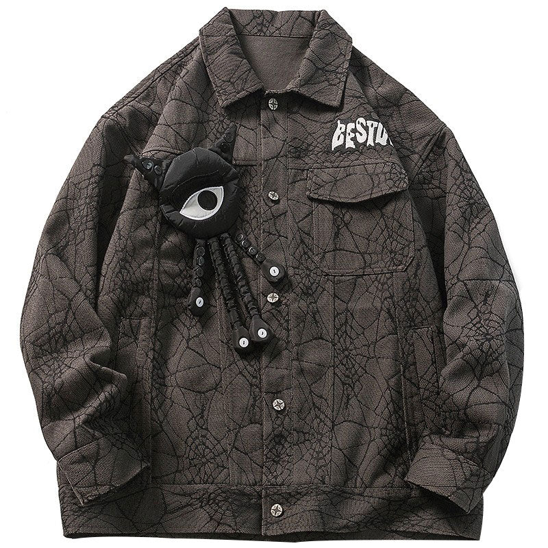 Spring And Autumn Style American Street Loose Retro Coat