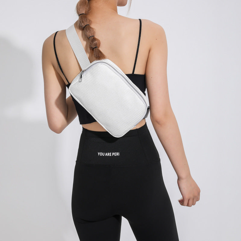 Women's Simple And Lightweight Solid Color Waist Bag