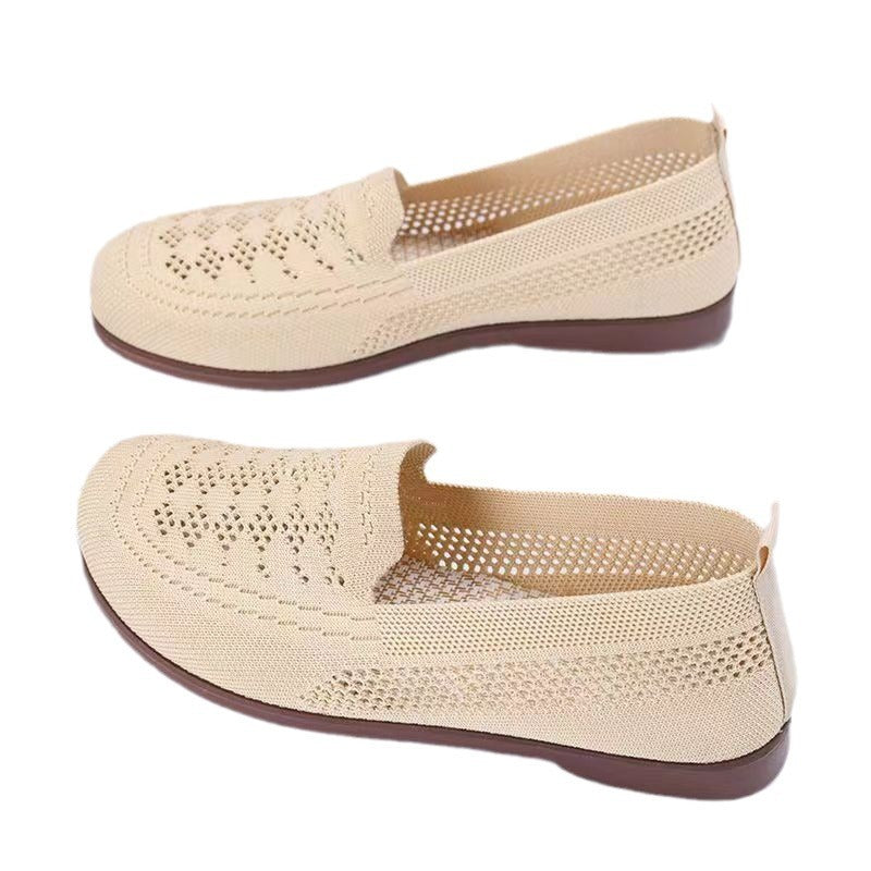 Elderly Antiskid Shoe Female Summer Wide Feet Super Soft Wear-resistant And Lightweight
