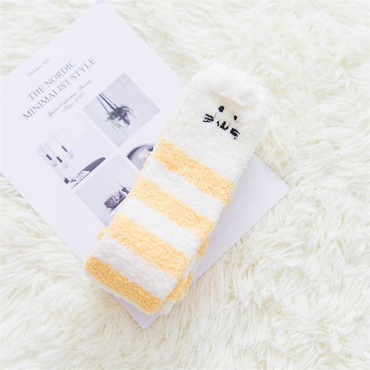Autumn And Winter Long Coral Velvet Socks Women's Over The Knee Thickened