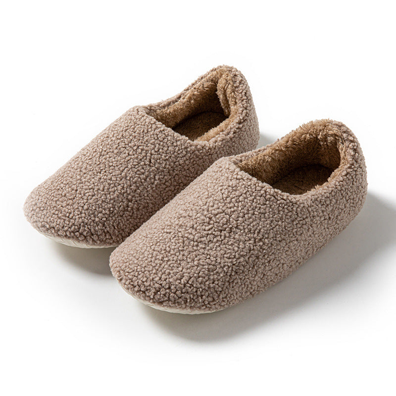 Furry Interior Home Women's Warm Four Seasons Confinement Cotton Slippers