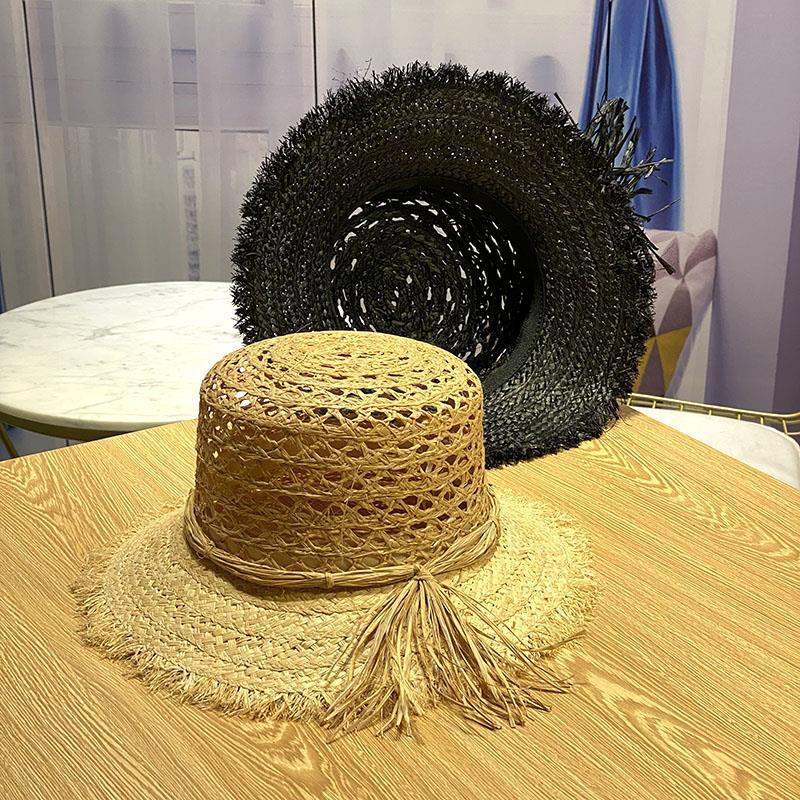Hollow Fisherman Outdoor Beach Hat Women's Straw Hat