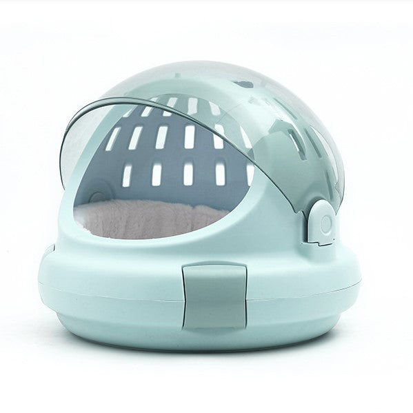 Cat Carrier Space Capsule With Panoramic View And Inner Cushion.