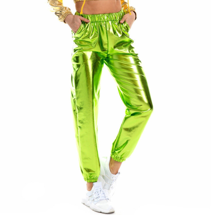 Fashion Casual Colorful Solid Color High-elastic Women's Trousers