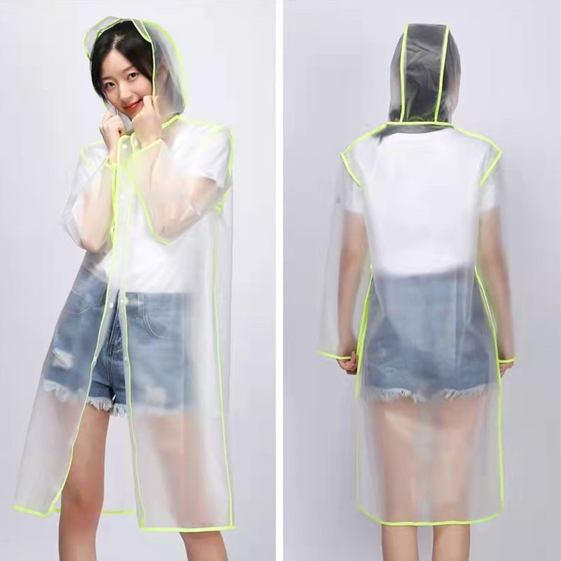 Transparent One-piece Raincoat Hiking Portable Outdoor Travel