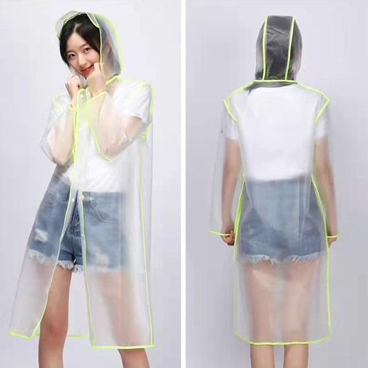 Transparent One-piece Raincoat Hiking Portable Outdoor Travel