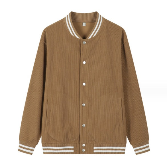Menswear Corduroy Japanese Baseball Jacket