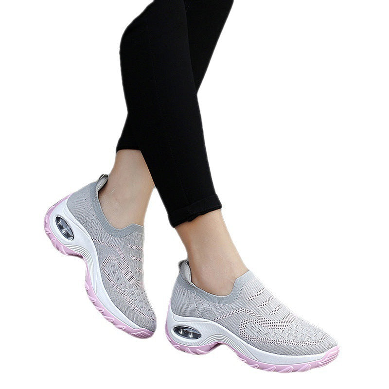 Old Beijing Cloth Red Sports Soft Bottom Air Cushion Shoes