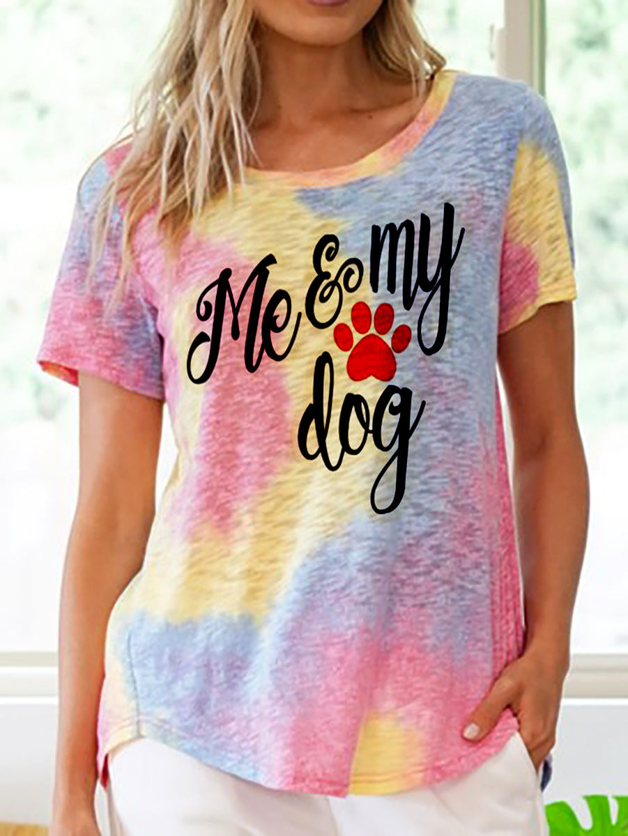 Digital 3D Print Women's Street Short Sleeve Sports T-Shirt