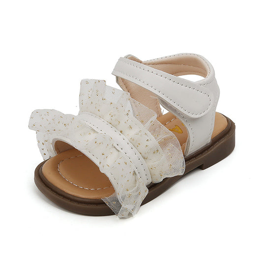 Girls Baby's Shoes Soft Bottom Open Toe Non-slip Toddler