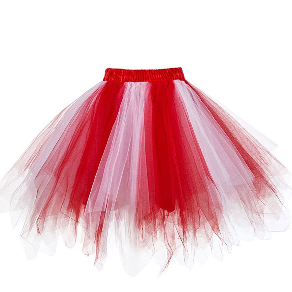 Half-length Pettiskirt Perform Dance Party Tulle Skirt Crinoline